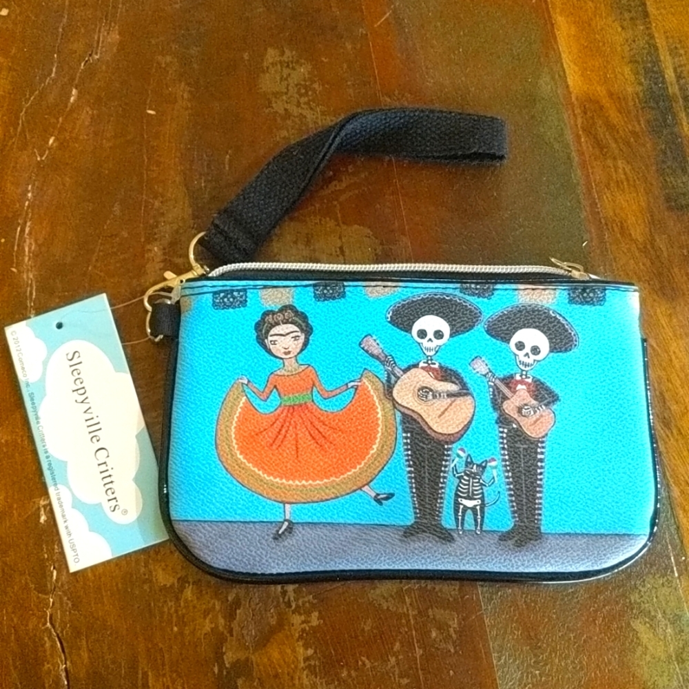Gorgeous Frida Kahlo wristlet